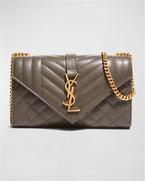 what leather does ysl use|YSL monogram leather satchel bag.